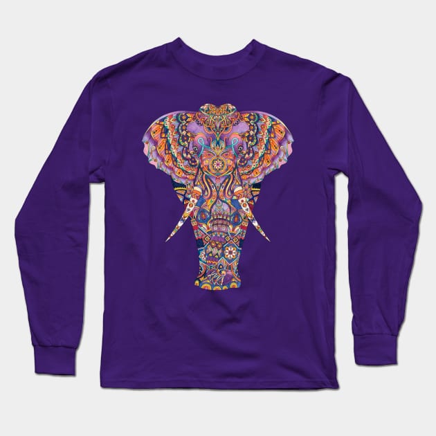 Elephant Long Sleeve T-Shirt by Mako Design 